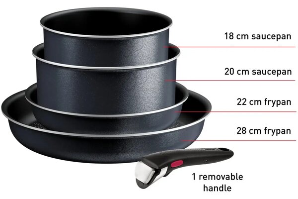 Ingenio So'Light Zestaw naczyń, 5 szt. TEFAL L7239523