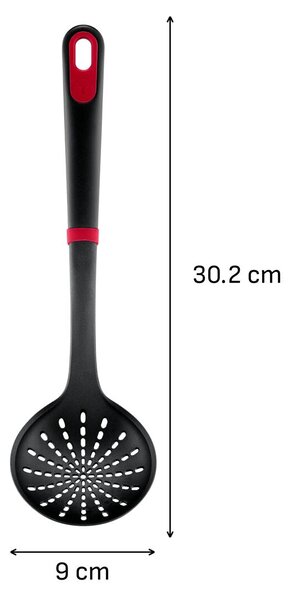 Ingenio+ Łyżka cedzakowa, nylonowa, czarna TEFAL K1984334