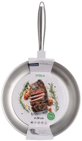 Steela Patelnia Ø 28 cm, stal nierdzewna ORION 113233