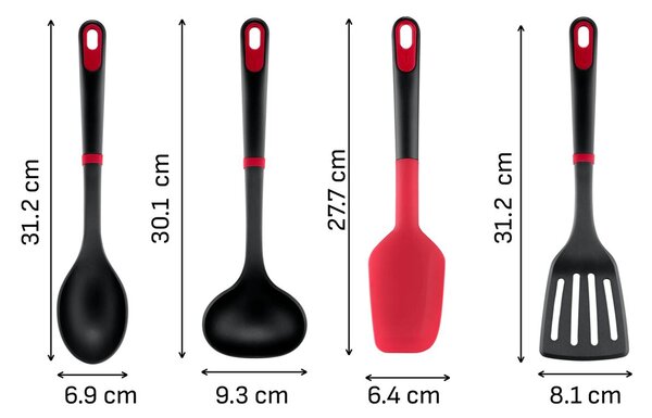 Ingenio+ Zestaw przyborów kuchennych, 4 szt. TEFAL K198S434