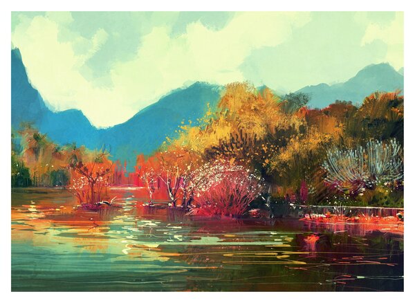 Obraz na szkle - Kolory jesieni (70x50 cm)