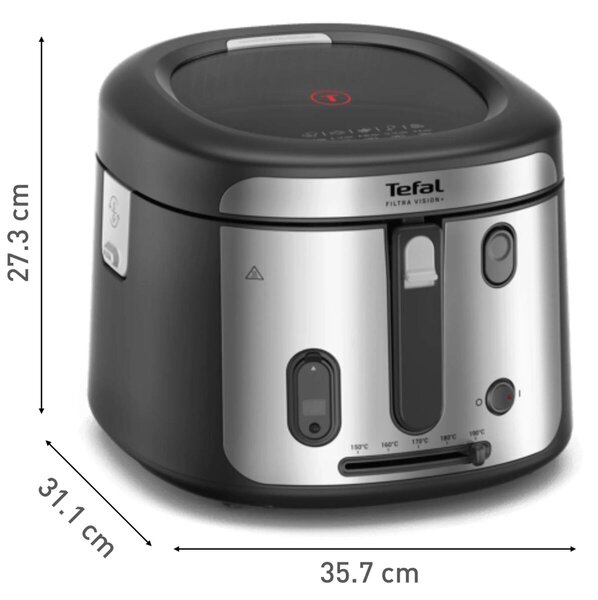 Filtra Vision+ Frytkownica olejowa, czarna TEFAL FF2588E0