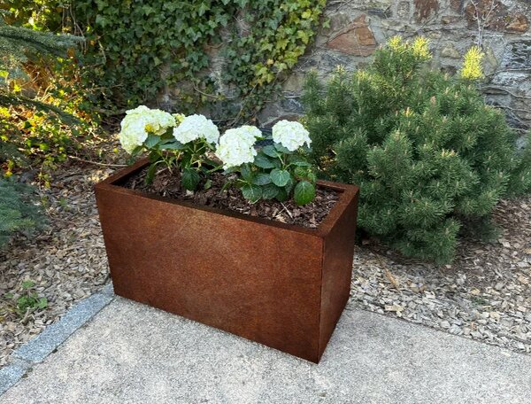 Tall Wysoka donica ogrodowa 40 × 90 × 50 cm, corten CORGARDEN 1082