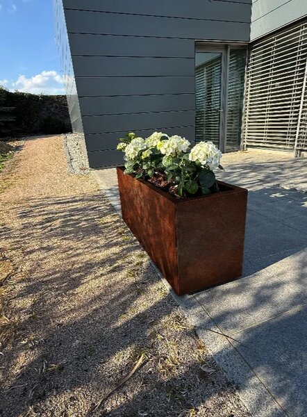 Tall Wysoka donica ogrodowa 40 × 120 × 50 cm, corten CORGARDEN 1083