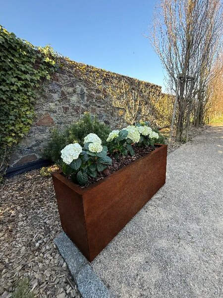 Tall Wysoka donica ogrodowa 40 × 120 × 50 cm, corten CORGARDEN 1083