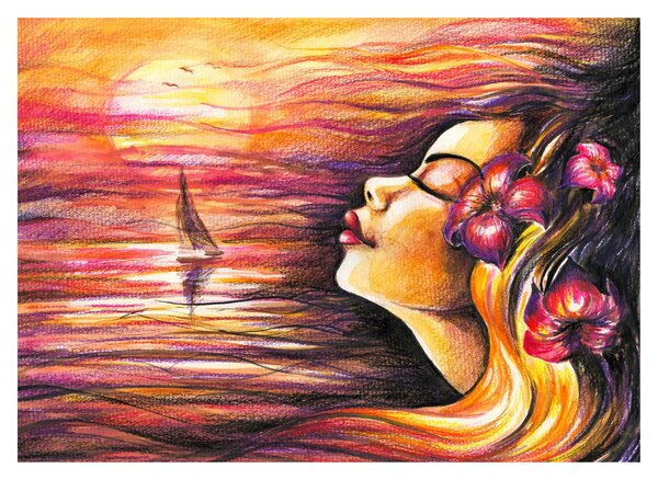 Obraz na szkle - Wspomnienia lata (70x50 cm)