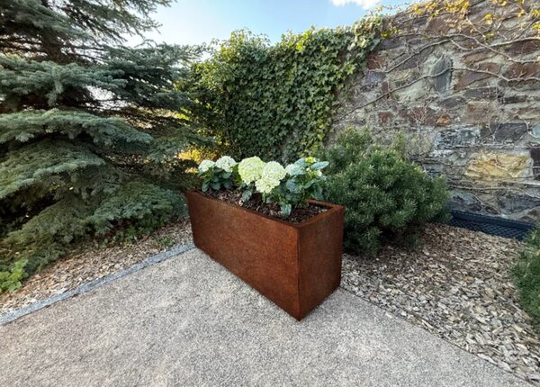 Tall Wysoka donica ogrodowa 40 × 120 × 50 cm, corten CORGARDEN 1083