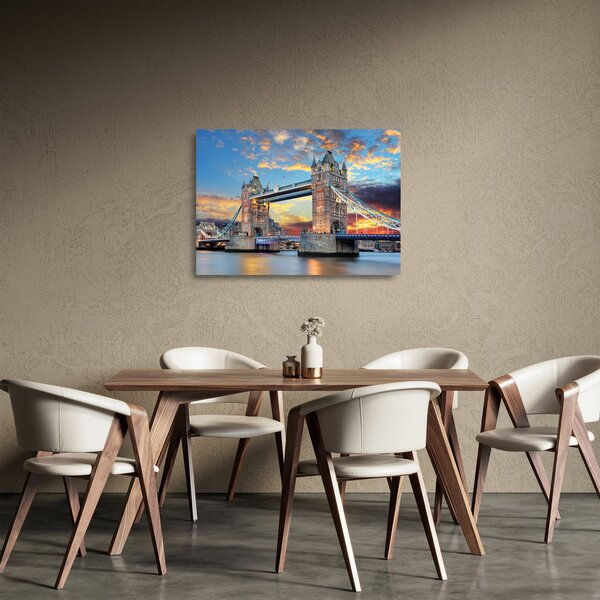 Obraz na szkle - Tower Bridge, Londyn, Anglia (70x50 cm)