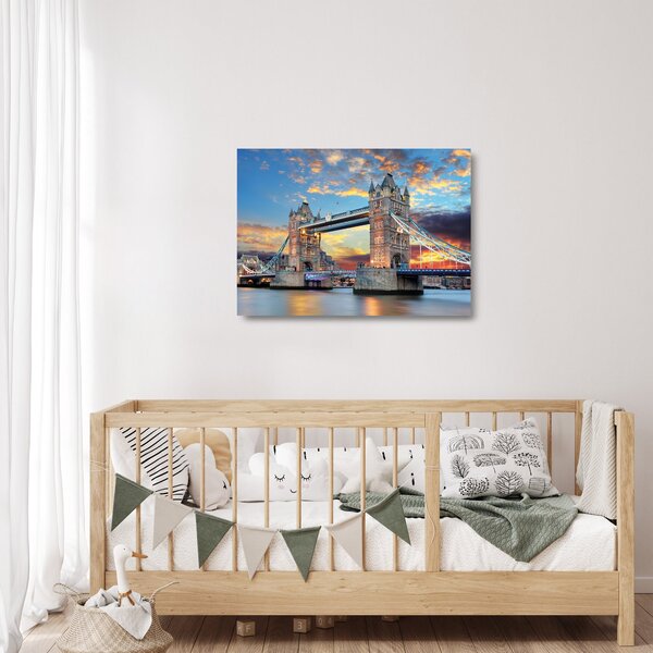 Obraz na szkle - Tower Bridge, Londyn, Anglia (70x50 cm)