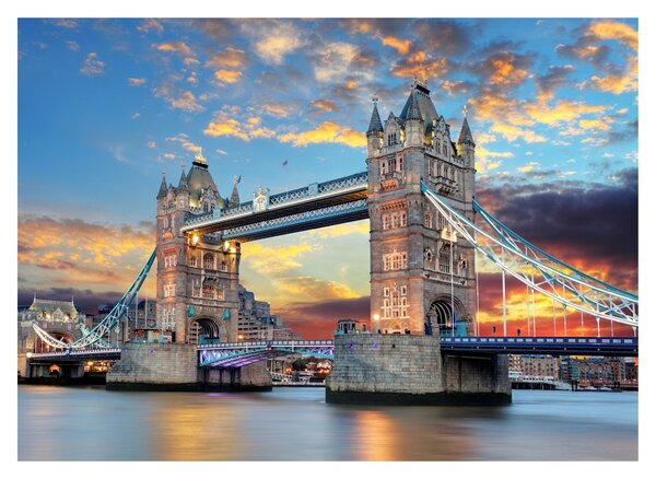 Obraz na szkle - Tower Bridge, Londyn, Anglia (70x50 cm)