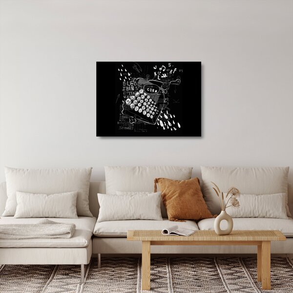 Obraz na szkle - Rysunek w stylu Banksy (70x50 cm)