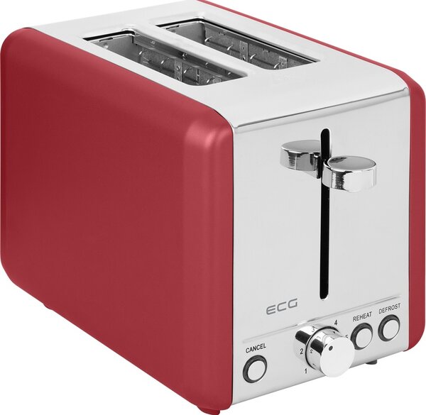 ECG ST 2708 Tradizione Corsa toster, czerwony