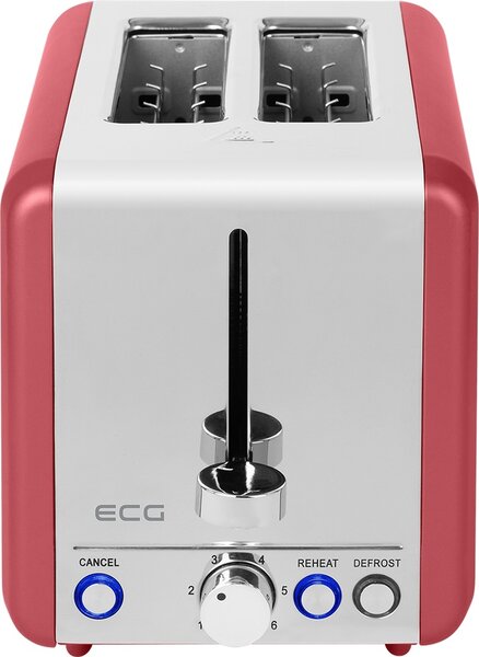 ECG ST 2708 Tradizione Corsa toster, czerwony