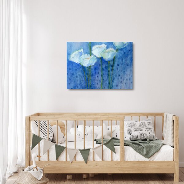 Obraz na szkle - Białe tulipany (70x50 cm)