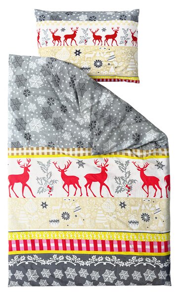 Flanelowa pościel CHRISTMAS TIME kolorowa Rozmiar pościeli: 70 x 90 cm | 140 x 200 cm