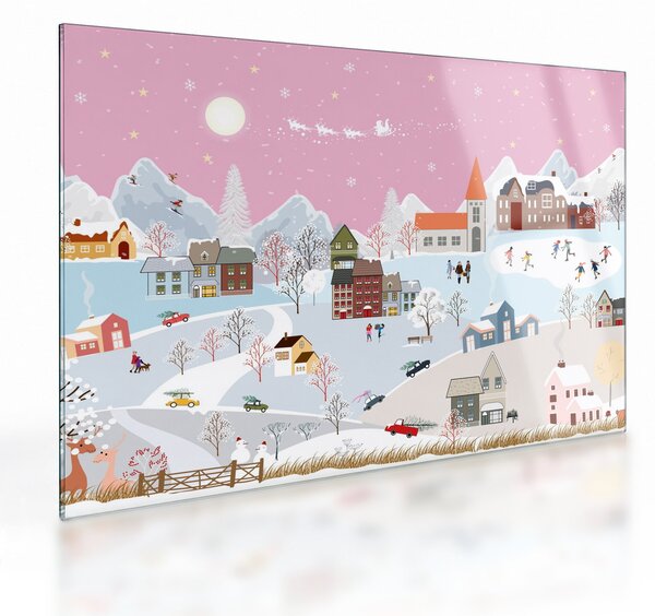 Obraz na szkle - Magiczna zima (70x50 cm)