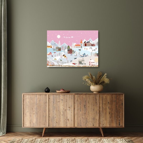 Obraz na szkle - Magiczna zima (70x50 cm)