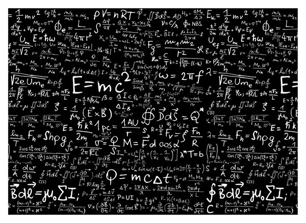 Obraz na szkle - Matematyka (70x50 cm)