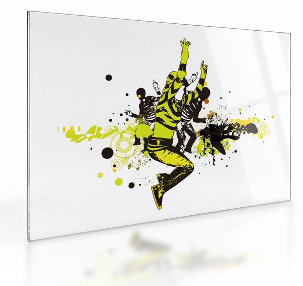 Obraz na szkle - Street dance (70x50 cm)