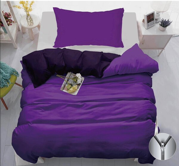 Bawełniana pościel VIOLETTA fioletowa Rozmiar pościeli: 70 x 90 cm | 140 x 200 cm