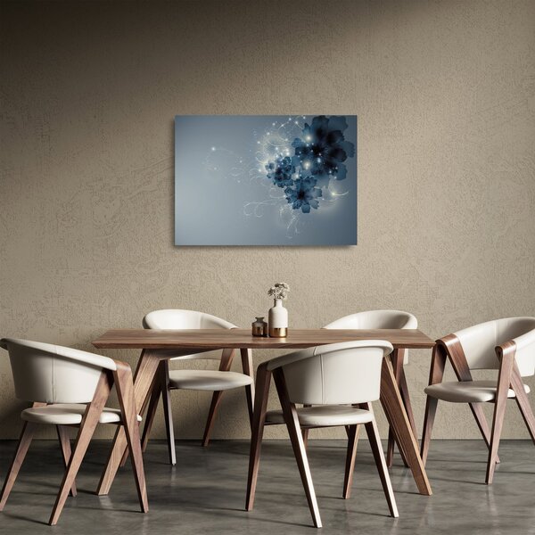 Obraz na szkle - Delikatne kwiaty (70x50 cm)