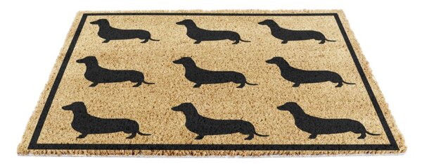 Wycieraczka z włókna kokosowego 40x60 cm Dachshund – Artsy Doormats
