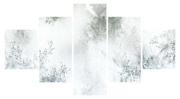 Obraz abstracji liści (125x70 cm)