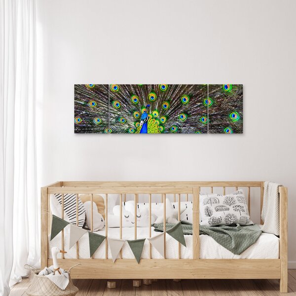 Obraz - Paw (170x50 cm)