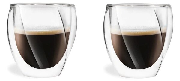 Kubki do cappuccino z podwójną ścianką zestaw 2 szt. 250 ml Cristallo – Vialli Design
