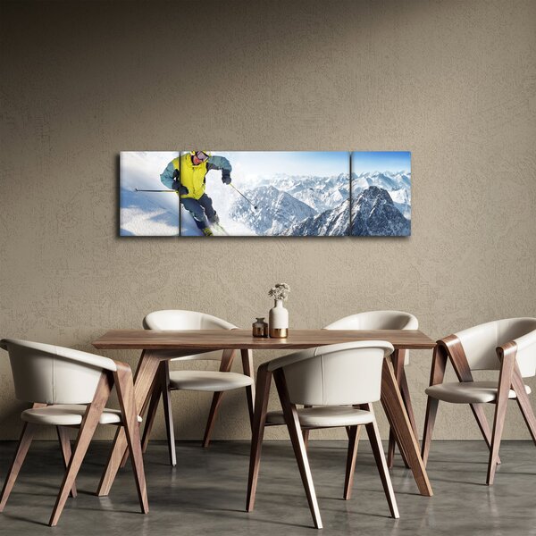 Obraz - Narciarz (170x50 cm)