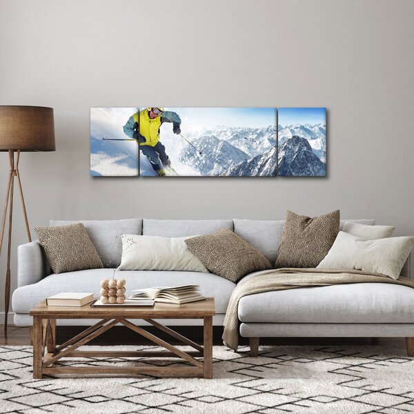 Obraz - Narciarz (170x50 cm)