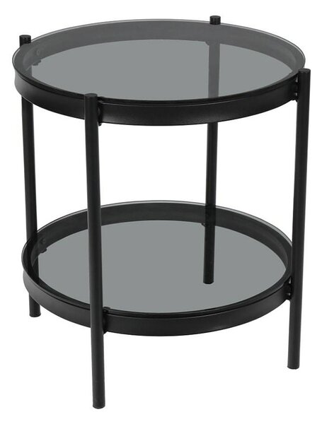 Szklany stolik kawowy czarny - Terrano 3X