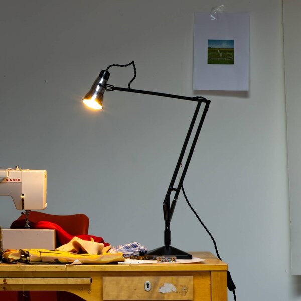 Anglepoise Lampa biurkowa Original 315, srebrno-czarna 315, czarny, biuro, aluminium, design