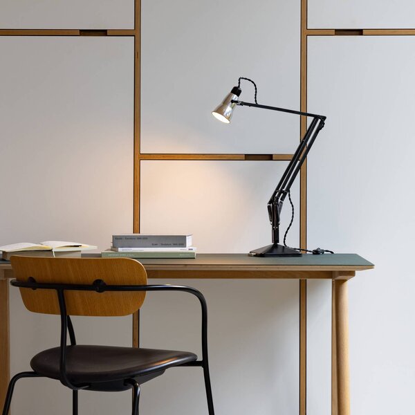 Anglepoise Lampa biurkowa Original 315, srebrno-czarna 315, czarny, biuro, aluminium, design