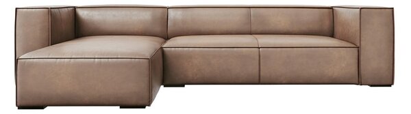 Jasnobrązowy skórzany narożnik (lewostronny) Madame – Windsor & Co Sofas