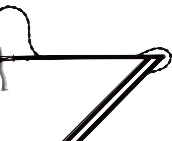 Anglepoise Lampa biurkowa Original 315, srebrno-czarna 315, czarny, biuro, aluminium, design