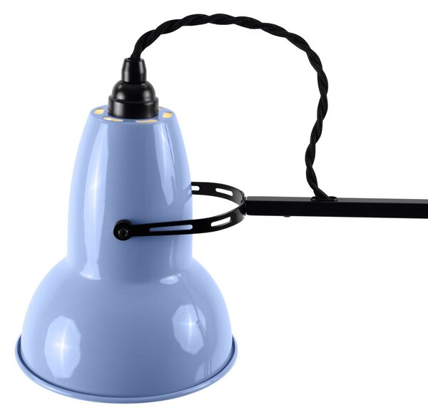 Anglepoise Lampa stołowa Original 1227, opalowo-niebieska/czarna, 49 cm 1227, czarny, biuro, aluminium, design