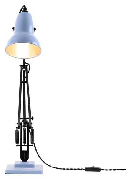 Anglepoise Lampa stołowa Original 1227, opalowo-niebieska/czarna, 49 cm 1227, czarny, biuro, aluminium, design