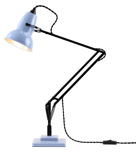 Anglepoise Lampa stołowa Original 1227, opalowo-niebieska/czarna, 49 cm 1227, czarny, biuro, aluminium, design