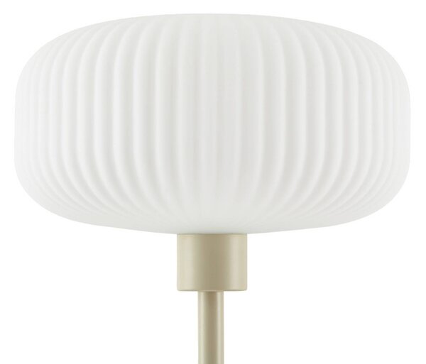 Lampa stojąca Ingrid Lindby, kremowy / amber, salon / jadalnia, metal