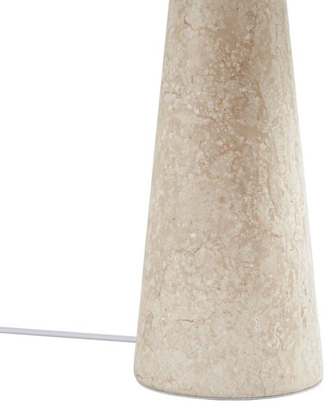 Lampa stołowa Peyton Lucande, kremowy / amber, salon / jadalnia, kamień, design