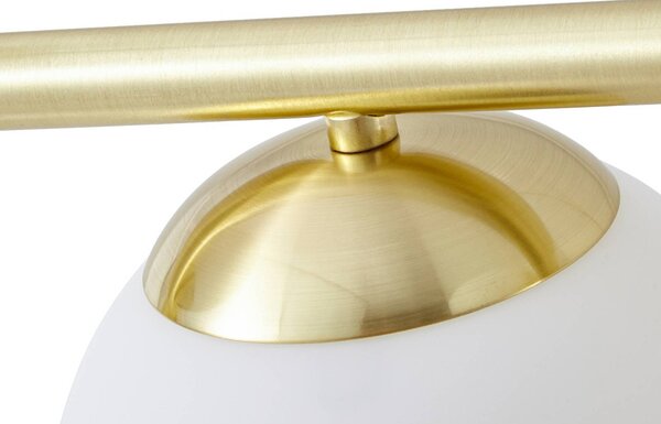 Lampa wisząca Isamer Lindby, możliwość ściemniania, mosiężny / złoty, salon / jadalnia, metal, nowoczesny