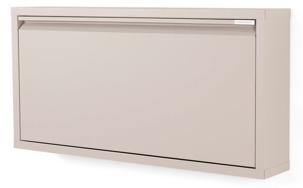 Szarobrązowa metalowa uchylna szafka na buty 75x37,5x12,5 cm Billy – Spinder Design