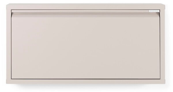 Szarobrązowa metalowa uchylna szafka na buty 75x37,5x12,5 cm Billy – Spinder Design