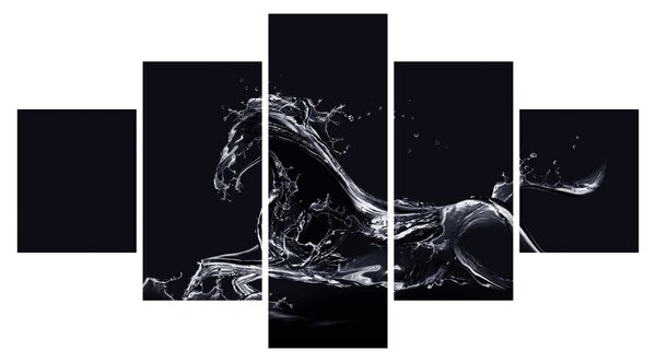 Obraz - Koń i woda (125x70 cm)