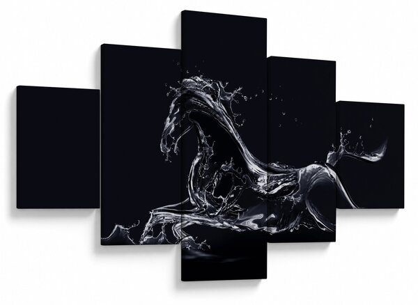 Obraz - Koń i woda (125x70 cm)