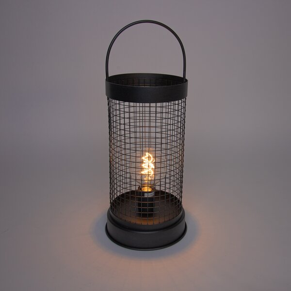 Nowoczesna lampa stołowa szara 52 cm - Horario