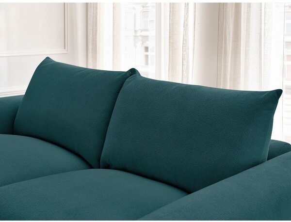 Niebieska rozkładana sofa 214 cm Ernest – Bobochic Paris