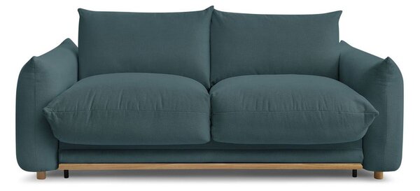 Niebieska rozkładana sofa 214 cm Ernest – Bobochic Paris