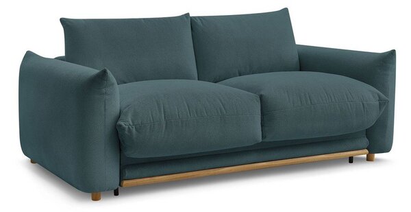 Niebieska rozkładana sofa 214 cm Ernest – Bobochic Paris